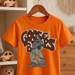 Goose Bandits Graffiti Print T-Shirt for Boys | Trendy Cartoon Graphic Kids Tee
