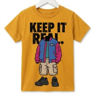 Keep It Real" Urban Streetwear Graphic Kids T-Shirt